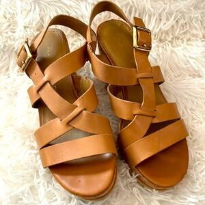 Used Franco Sarto wedge sandals